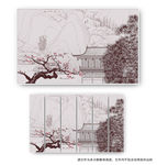 素描楼阁阁楼画