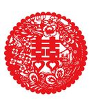 龙凤囍剪纸结婚喜庆专用