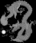 龙灰度图