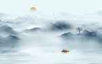 水墨山水画