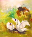 动物油画