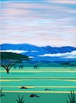 山水墨画意境山水禅境油画风景画