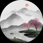 圆形装饰画