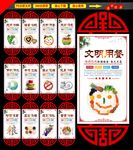 食堂文化 食堂展板