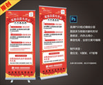 餐厅开业周年庆国潮风活动展架