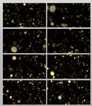 通用金色光点离子粒子背景视频