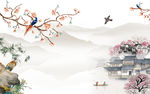 最新高档山水画 tif分层