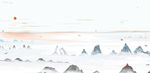 禅境山水画