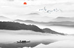 山水画 水墨山水画 意境山水画