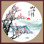 桃花国画桃花