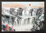 山水画 水墨山水画 意境山水画