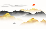 金色山水