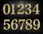 金属数字效果金属字效果