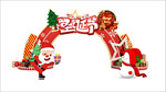 圣诞节门头图片