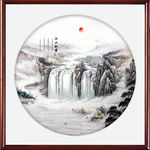 山水画水墨山水画意境山水画