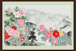 国画牡丹