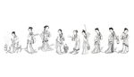 古人插画素材
