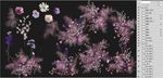 复古紫色婚礼手绘花艺