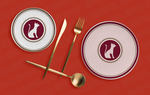 叉子金属餐具品牌logo样机