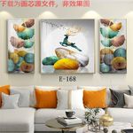晶瓷画三联画
