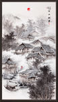山水画水墨山水画意境山水画