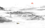水墨山水画