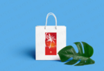 品牌logo手提袋皮包样机