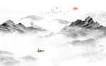 水墨山水画