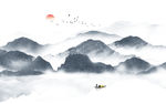 水墨山水画