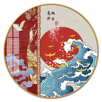 中国红宫墙国潮民俗图片