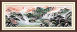 山水画水墨山水画意境山水画