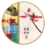 中国红宫墙国潮民俗图片