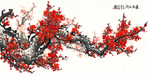 春满人间梅花背景墙