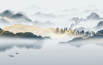 中式爆款山水背景 TIF分层