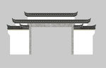 高清复古门楼