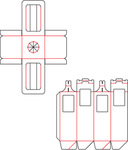 包装盒 刀版图 61B
