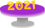 2021立体字金色字黄金立体字