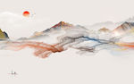 大气现代新山水画 TIF分层