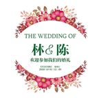 主题婚礼签到板