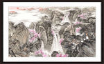 中堂画山水