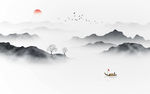 中式山水画