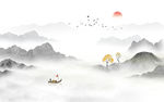 中式水墨山水