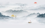中式水墨山水