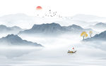 中式山水画