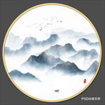 圆形装饰画挂画