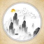 禅意山水画