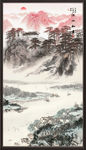山水画水墨山水画意境山水画