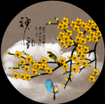 工笔花鸟装饰画