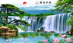 山水画中堂画