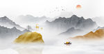 意境水墨山水画